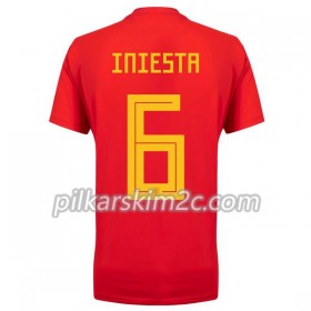 Koszulka Hiszpania A_Iniesta 6 Kobiet Główna Mistrzostwa Świata 2018 - Koszulki Piłkarskie